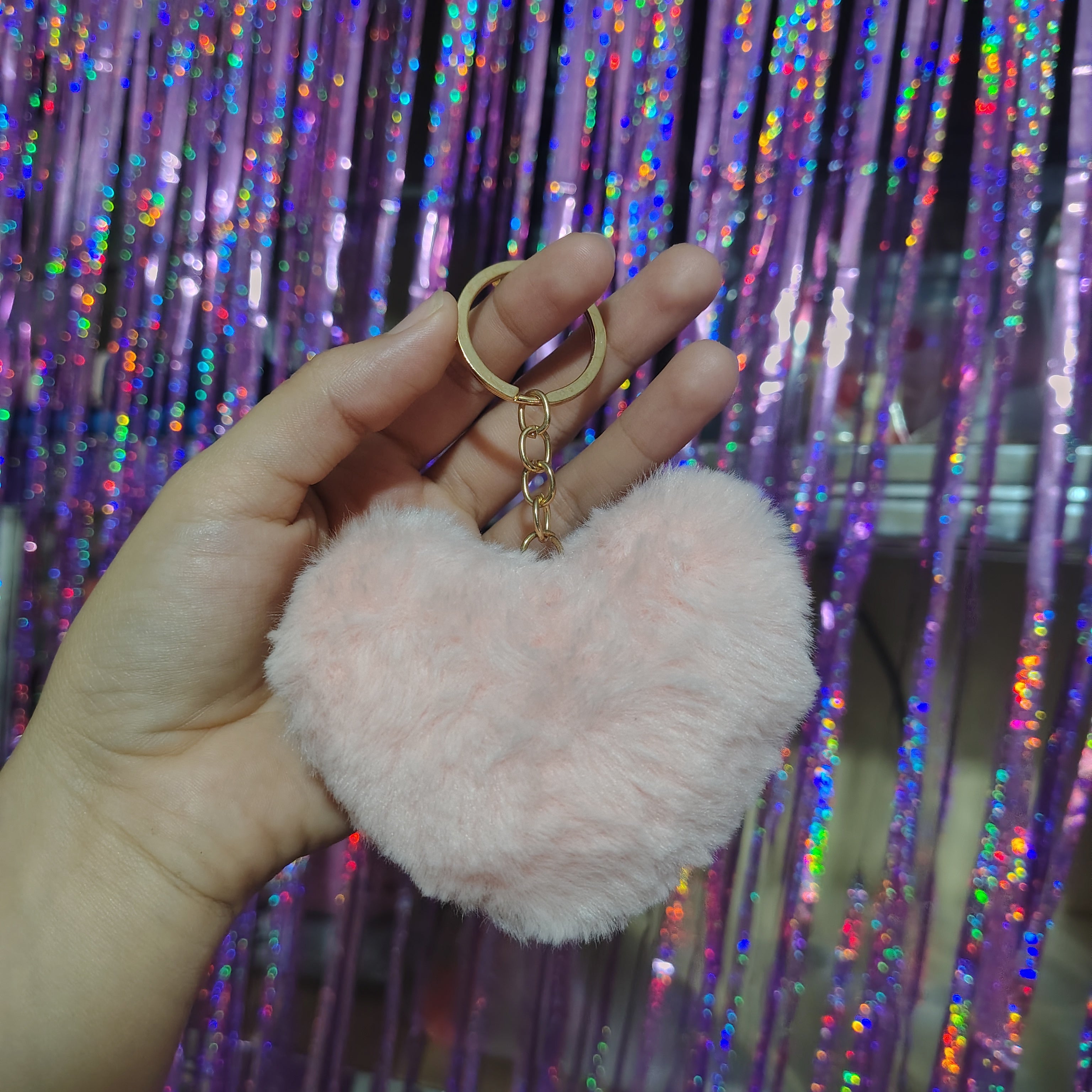 Llavero corazón de peluche 💗✨