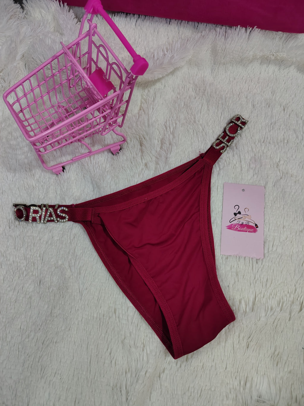 🍑✨Panty sexy con letras 3D a los lados✨🍑