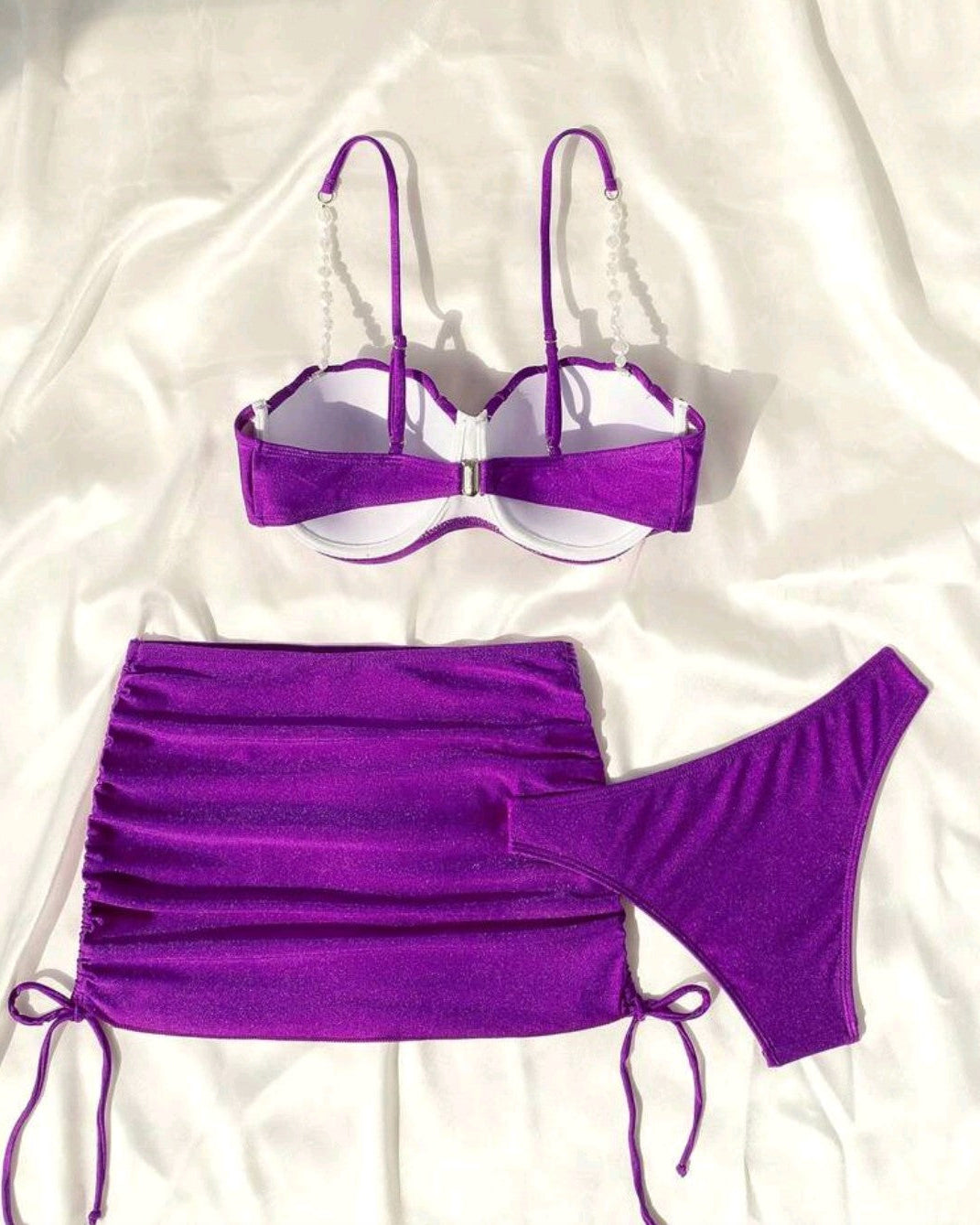 💜Traje de Baño Morado 3 pzas. 💜