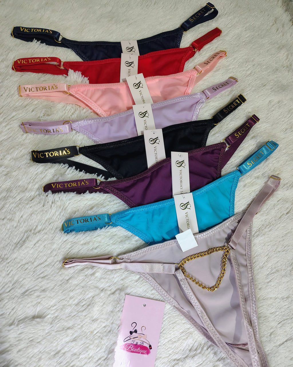 Tanga ajustable Victoria's Secret con cadena atrás ✨🔥