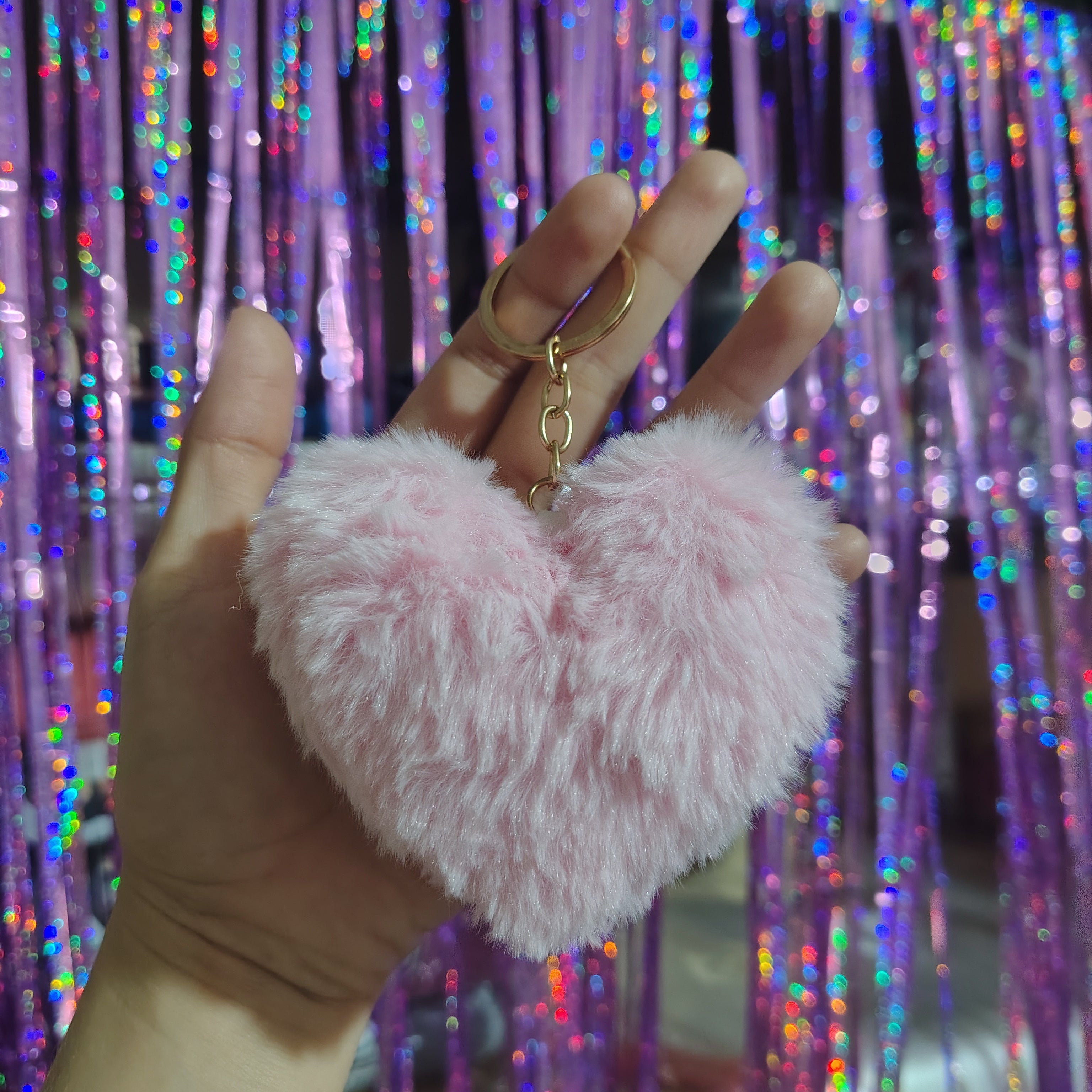 Llavero corazón de peluche 💗✨