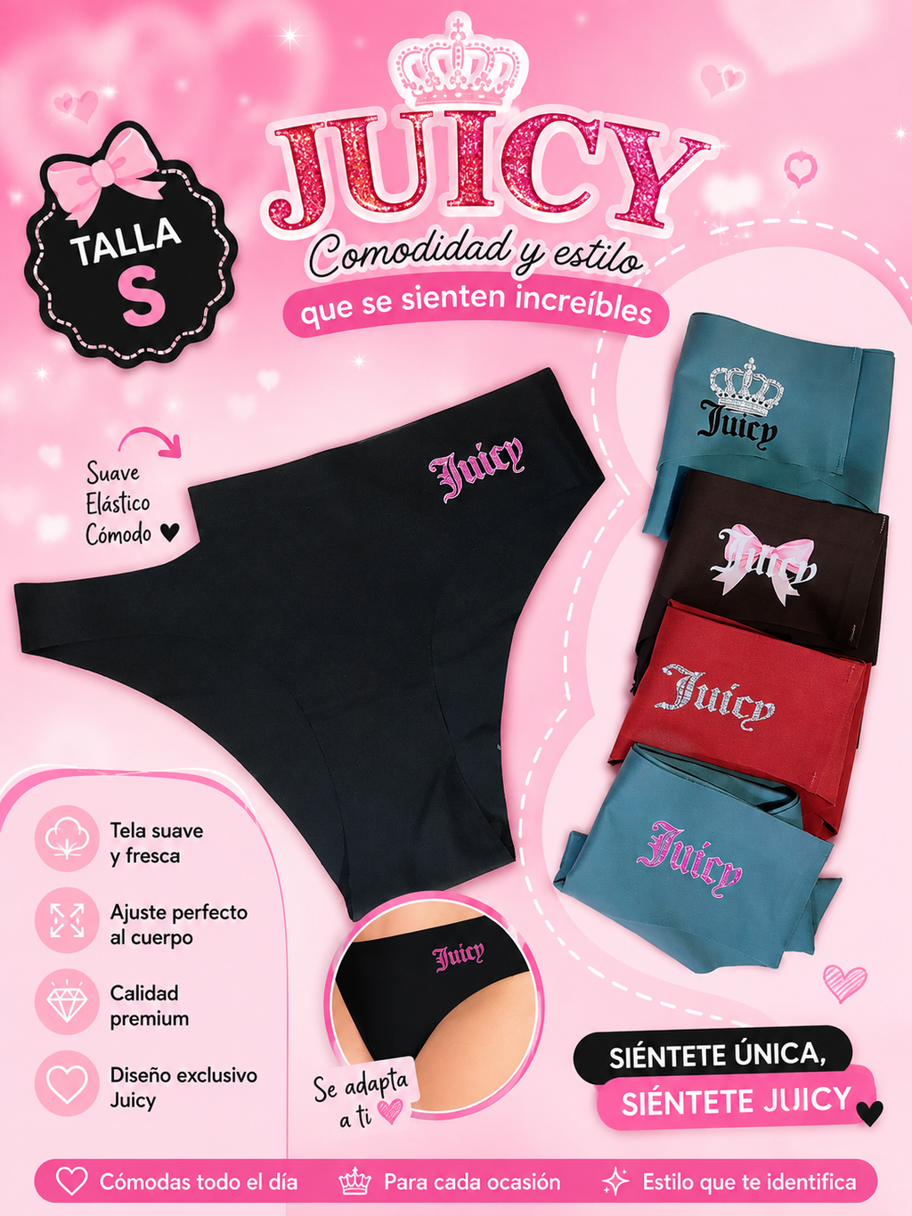 Bikini sin costuras JUICY 👑💕