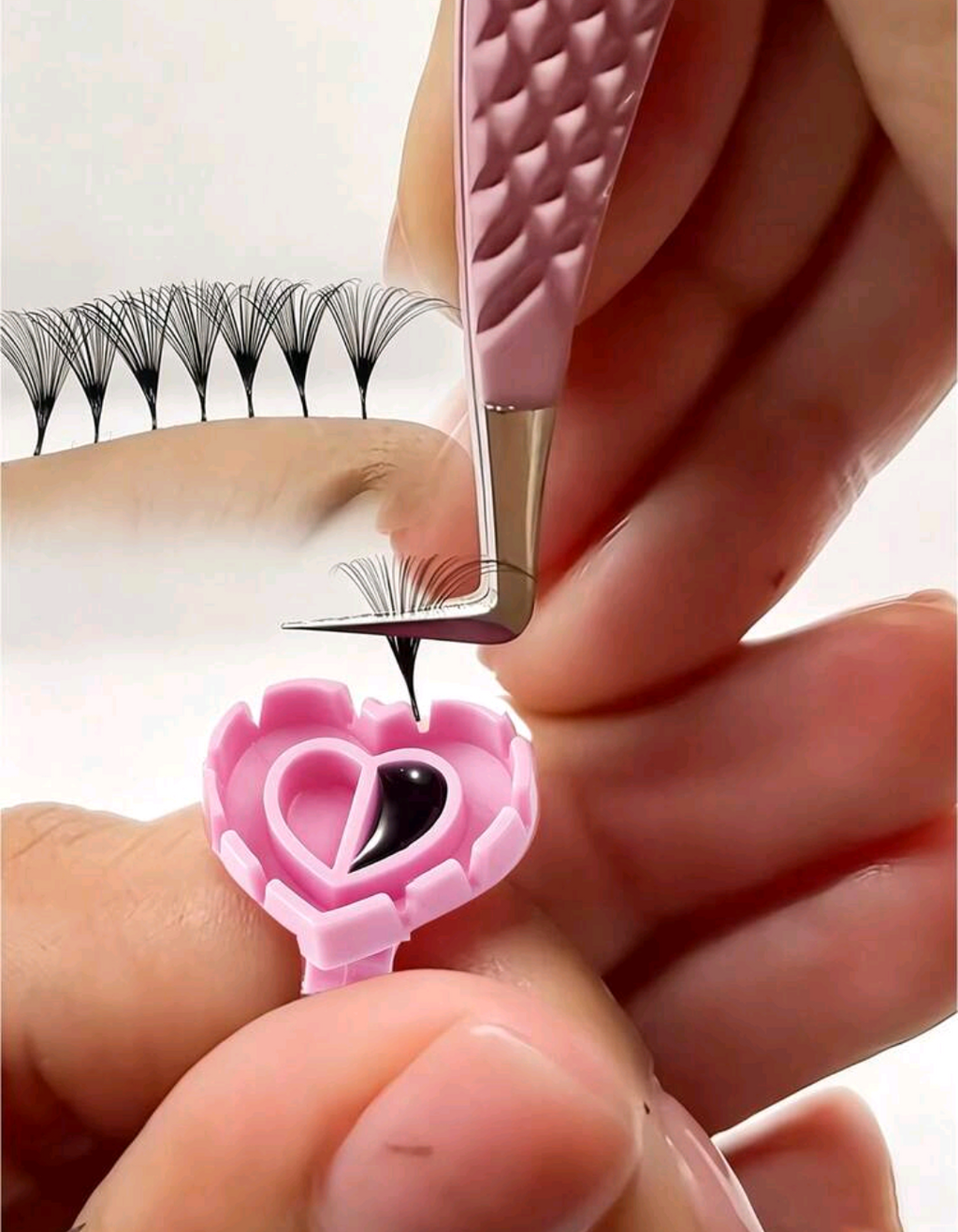 Paquete con 30 anillos para pegamento de pestañas ✨💍