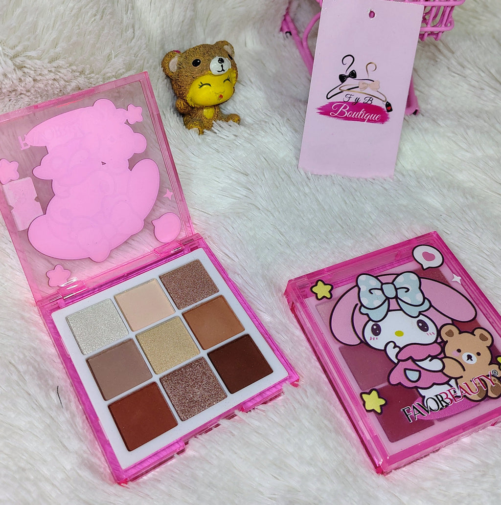 Mini sombras de 9 tonos básicos SANRIO 🩷