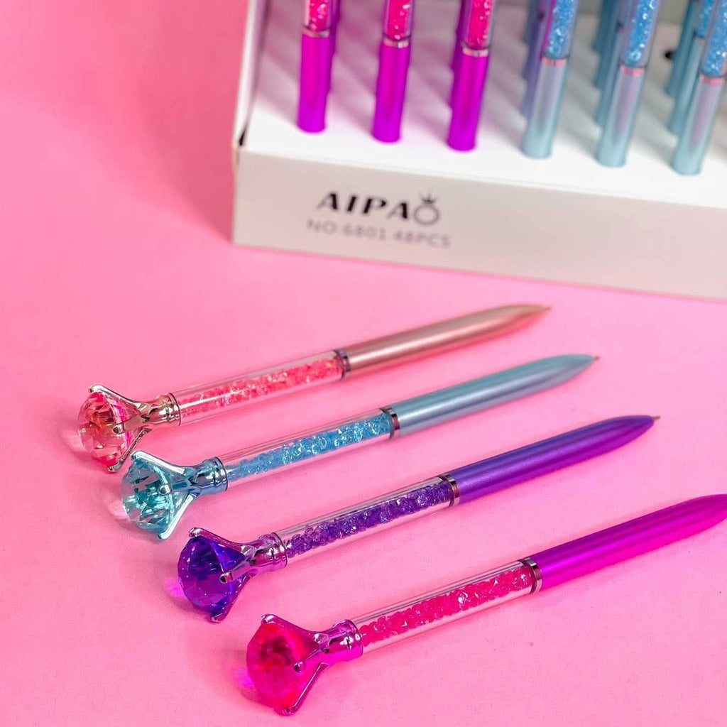 Pluma diamante con cristales ✨💎