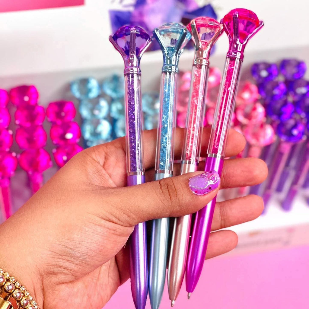 Pluma diamante con cristales ✨💎