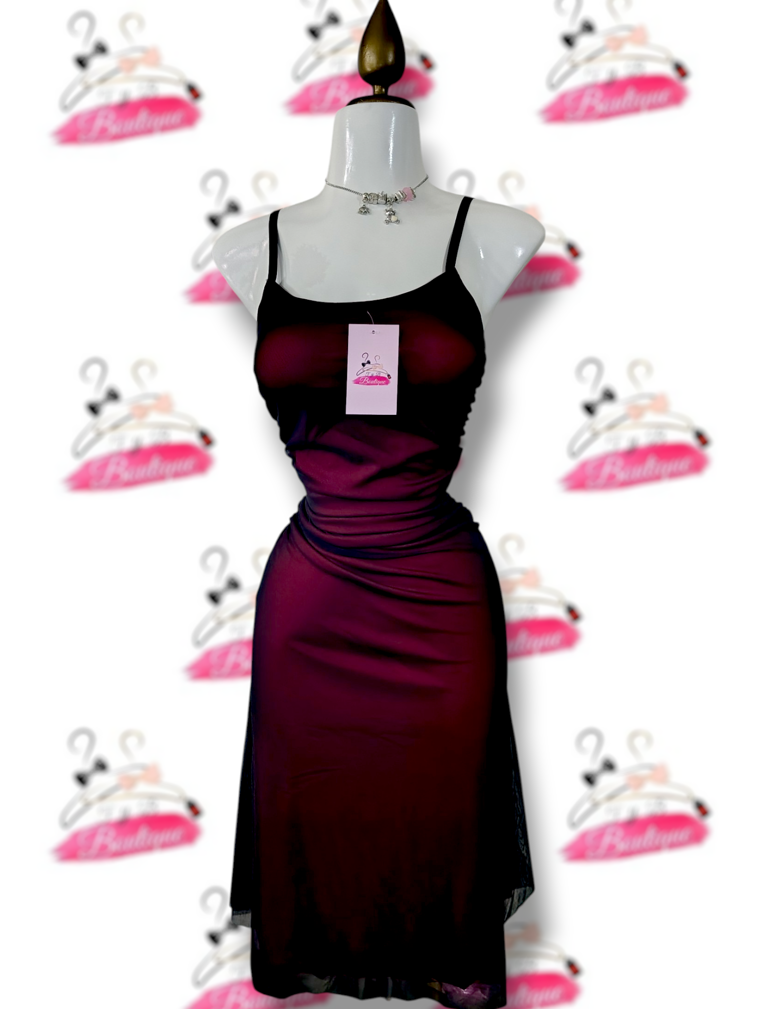 🎀Vestido Rojo Elegante de Tirantes🎀