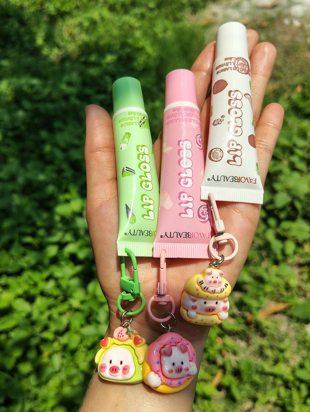✨Lip Gloss llavero cerdito✨