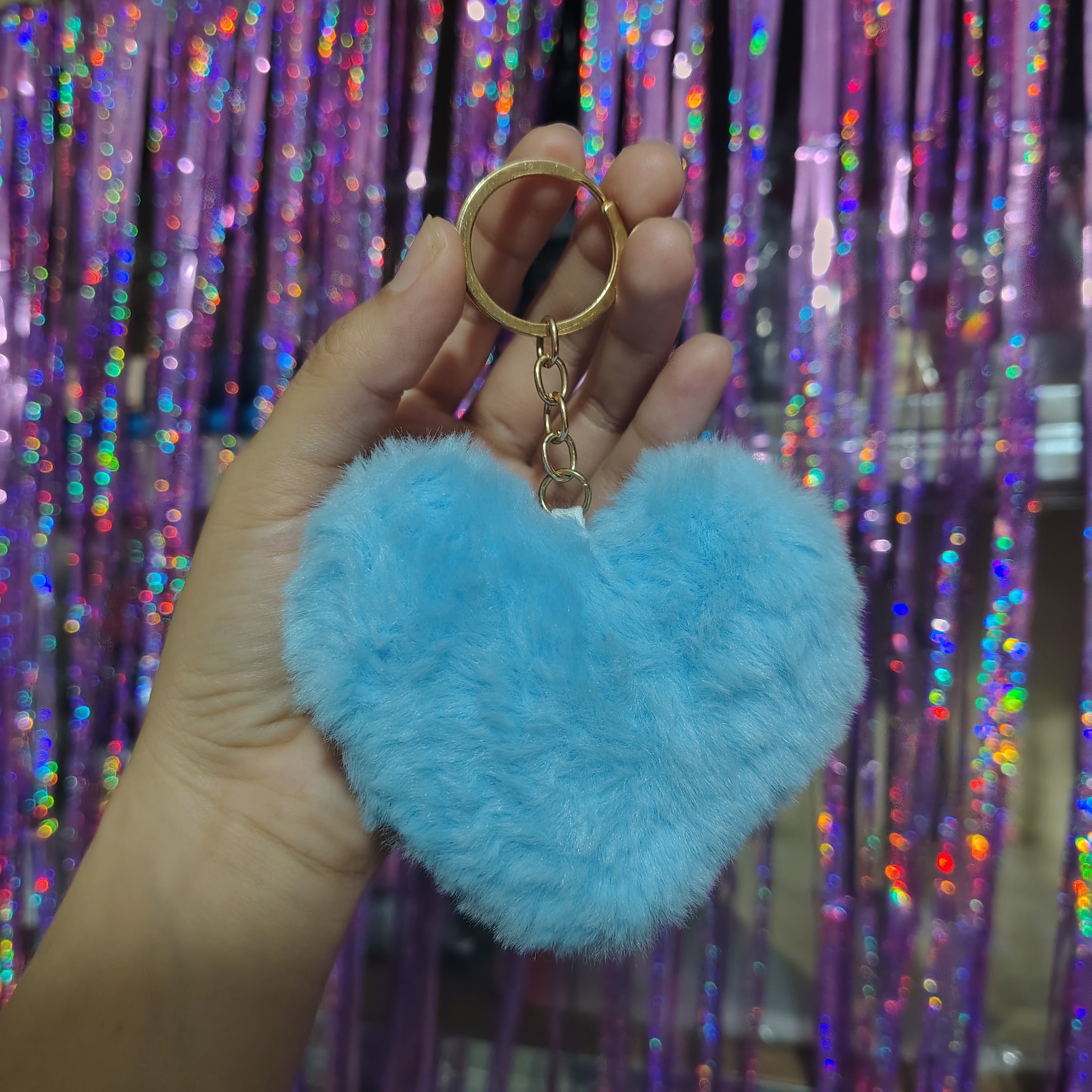 Llavero corazón de peluche 💗✨