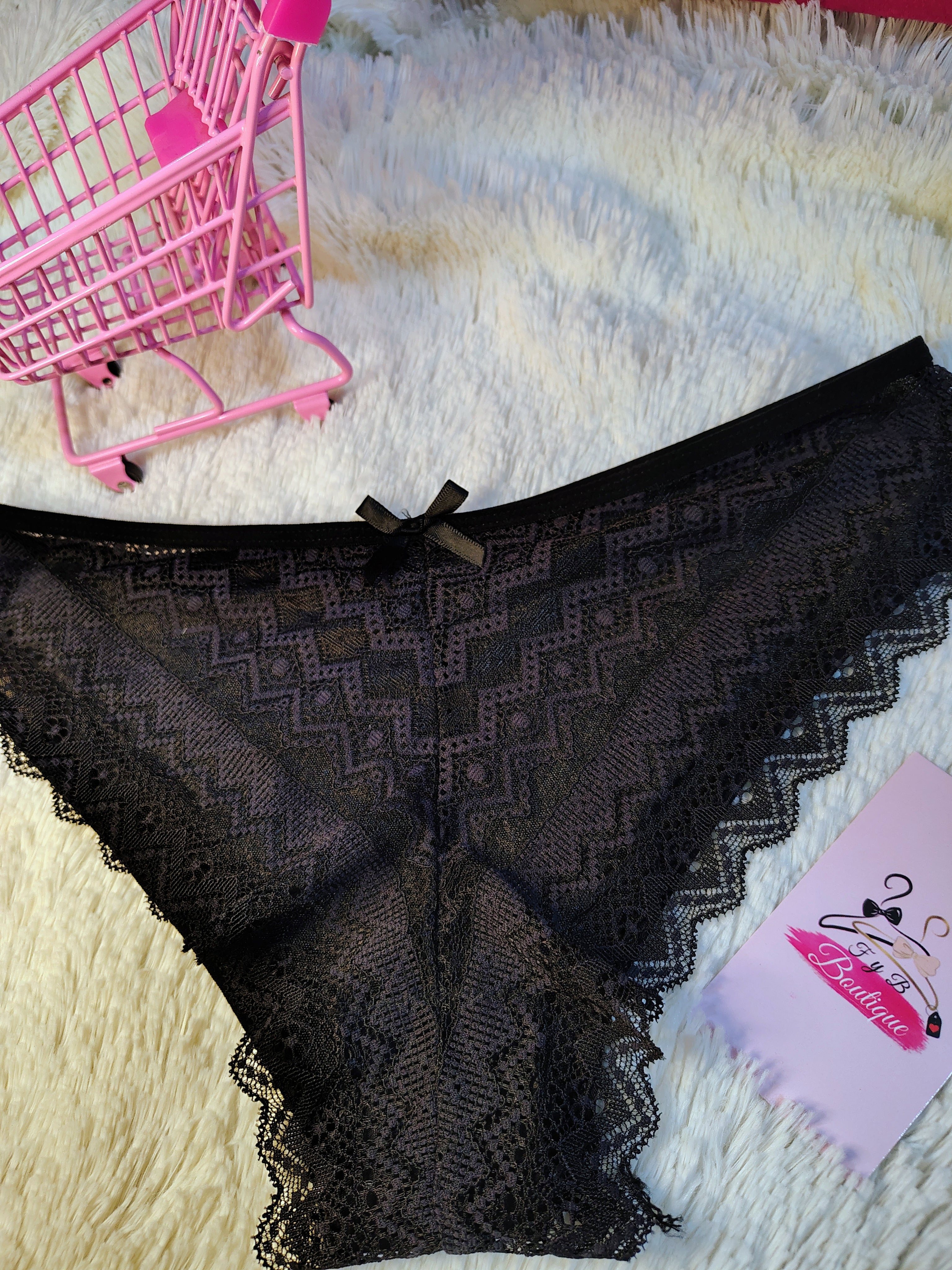 💖Panty Negro de encaje💖