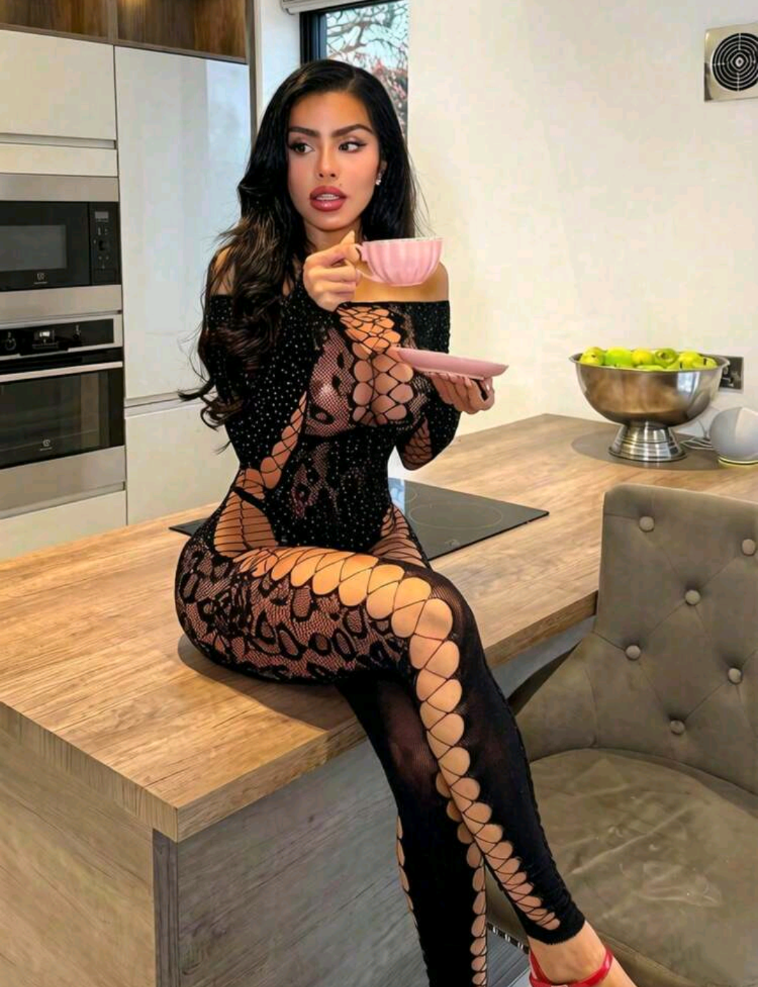 Lencería| Body completo de Malla sexy ✨