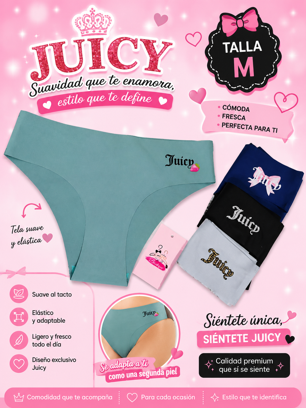Bikini sin costuras JUICY 👑💕