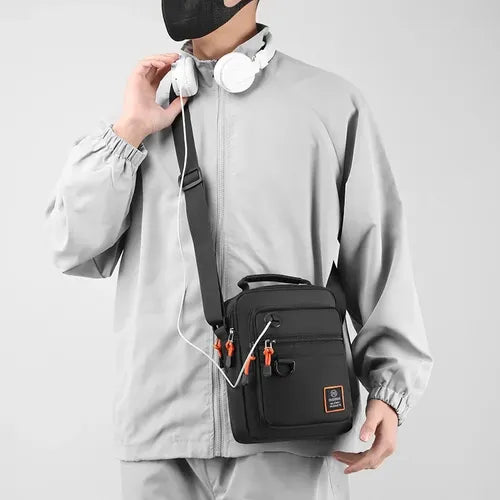 Bolsos | Mariconera Gris de Múltiples Compartimentos 🙌🏻✨