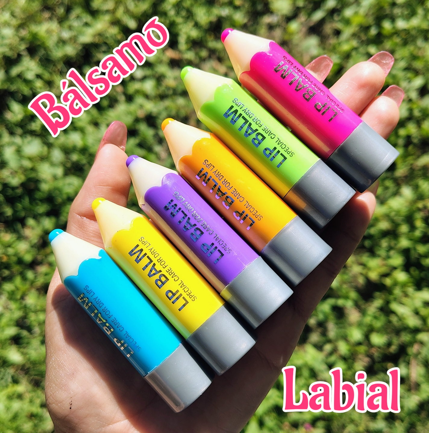 ✨Bálsamo labial en forma de crayola✨