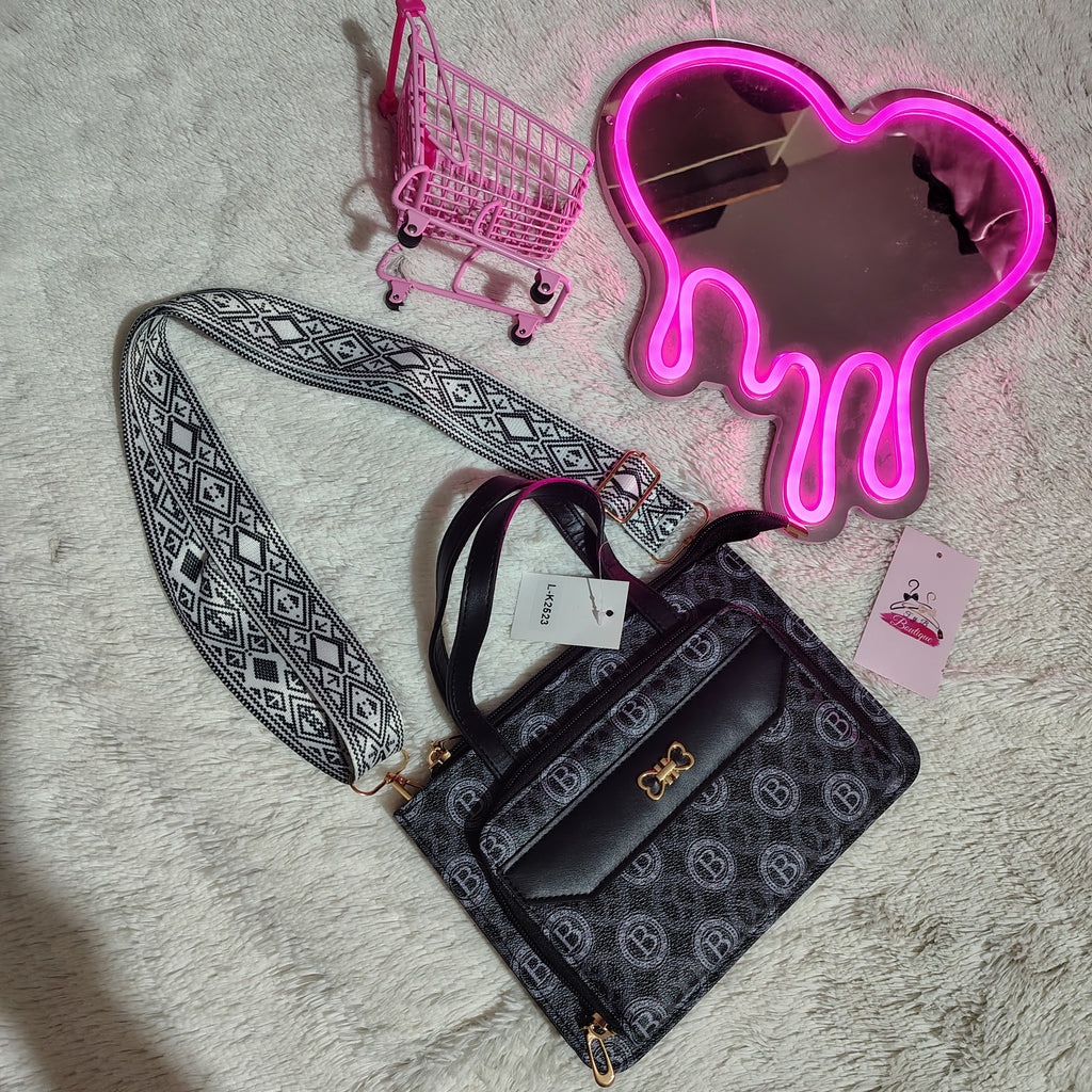 Bolsos | Crossbody Negro De 2 cierres ✨💖
