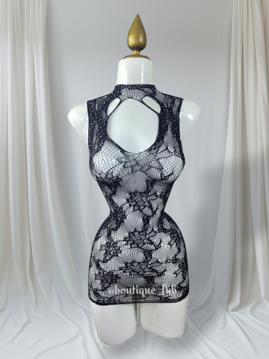 ✨🔥 Lencería | Vestido de licra con pedrería 🔥✨