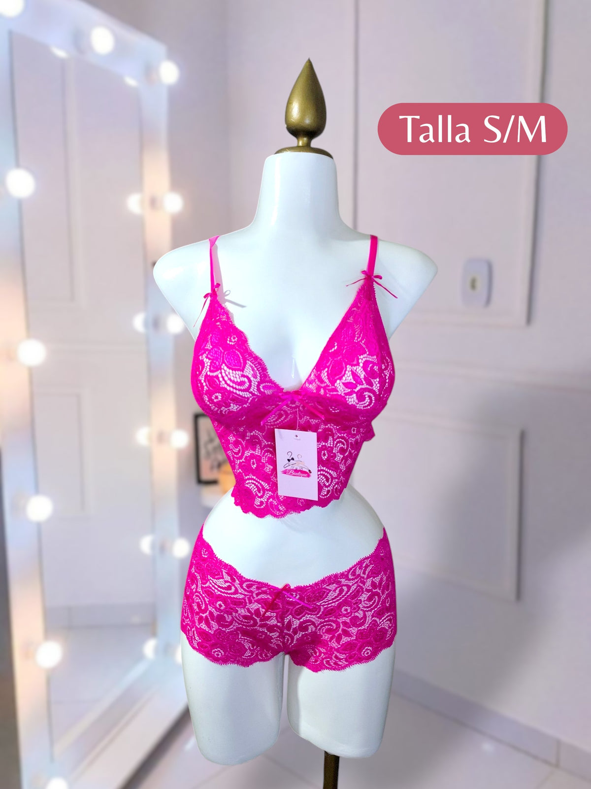 Coordinado Rosa de encaje 💕✨