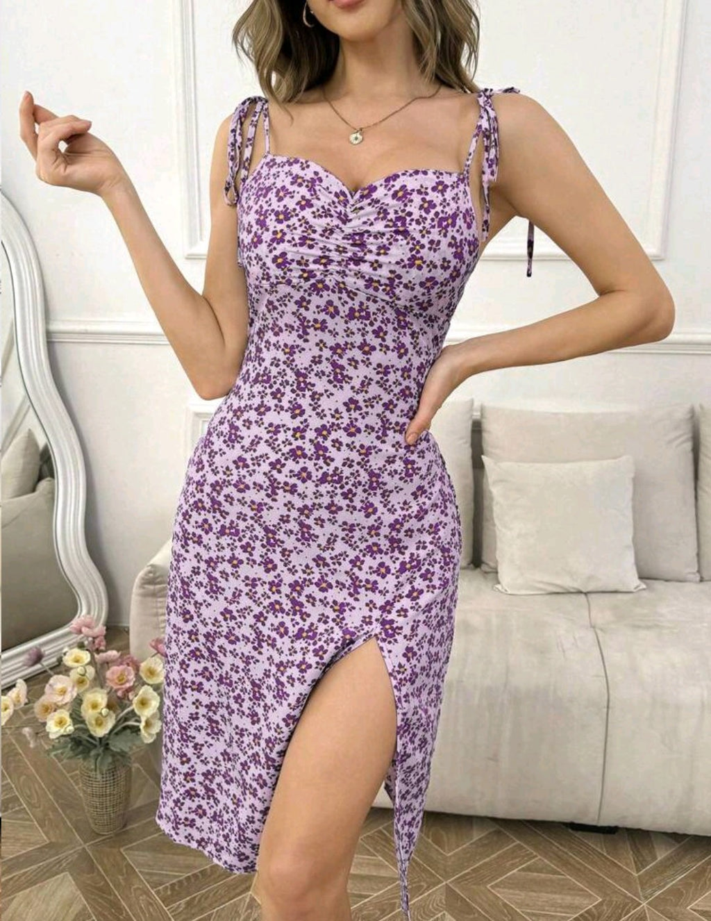 💕Vestido Fresco de tirantes ajustables 💕