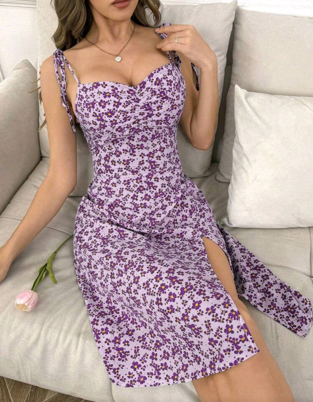 💕Vestido Fresco de tirantes ajustables 💕