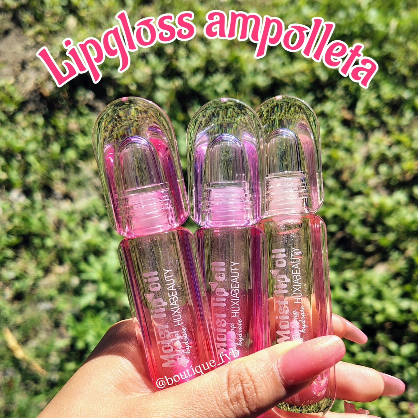 Lipgloss ampolleta con brillos ✨