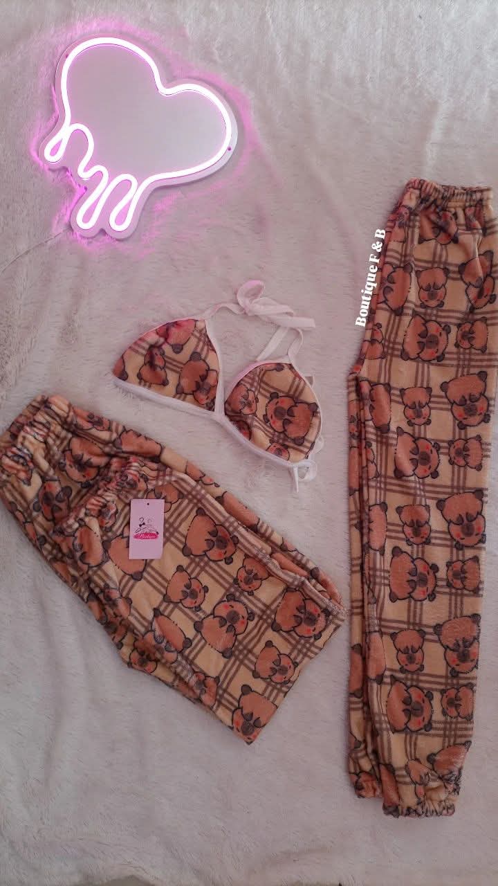 Dúo pijama para pareja, tela polar 🫶🏻✨