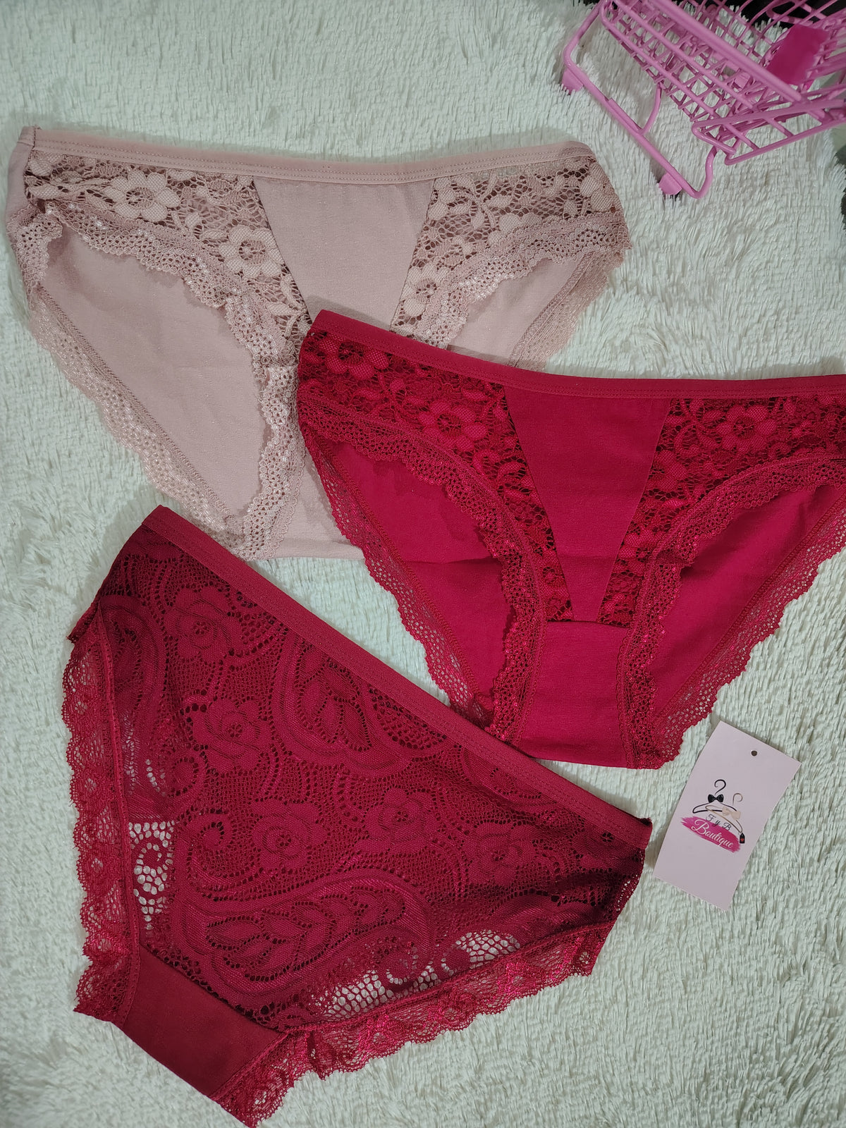 Set de 3 Panties con encaje ✨❤️