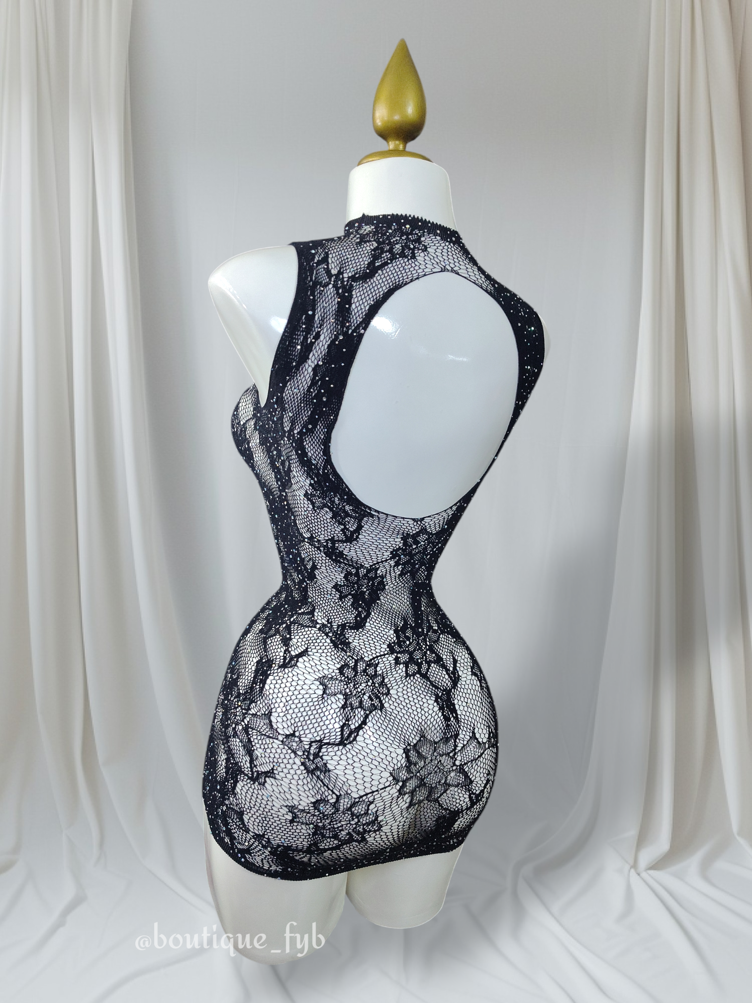 ✨🔥 Lencería | Vestido de licra con pedrería 🔥✨