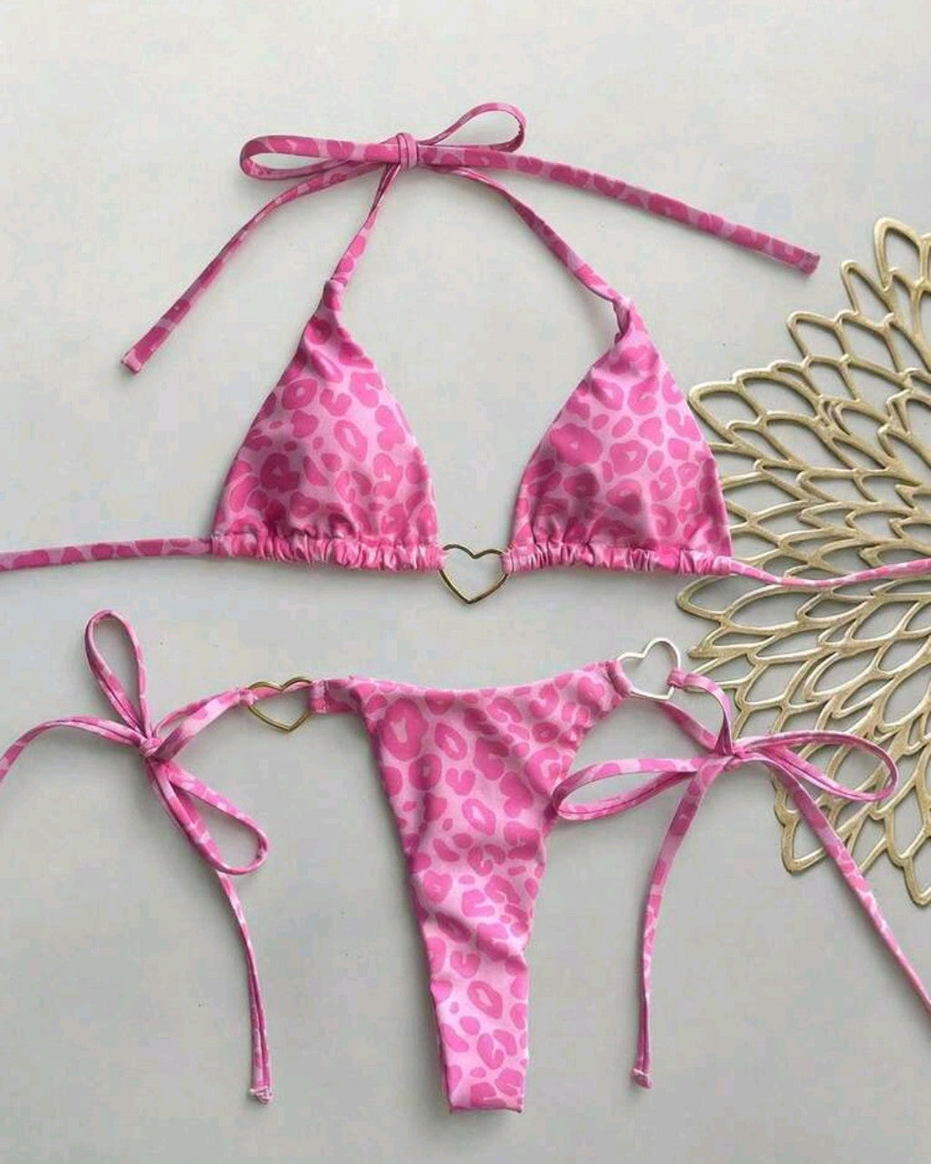 💗Traje de baño Rosa Corazones💗