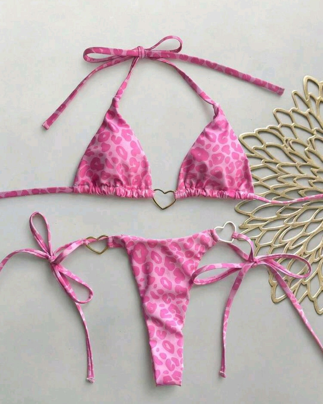 💗Traje de baño Rosa Corazones💗