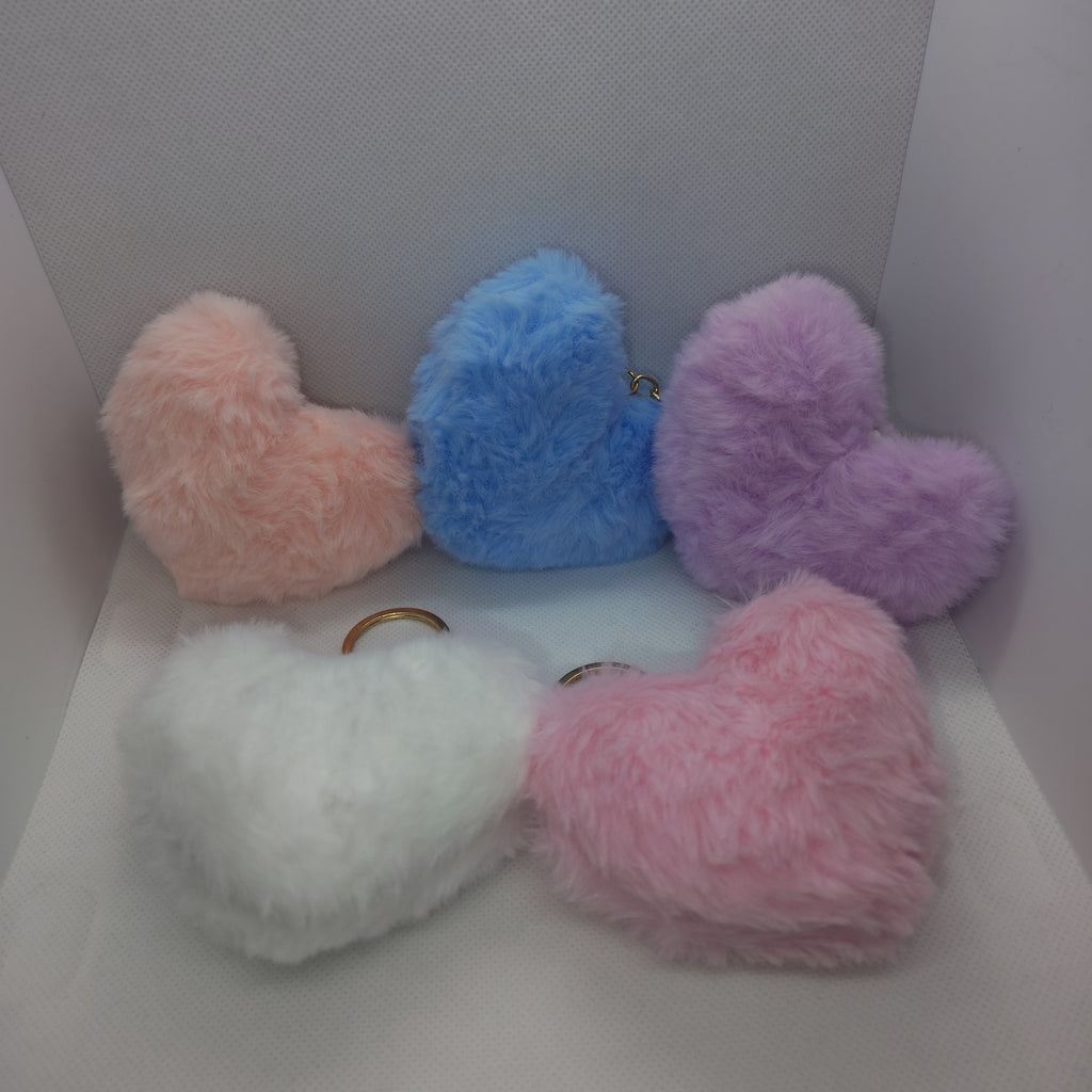 Llavero corazón de peluche 💗✨