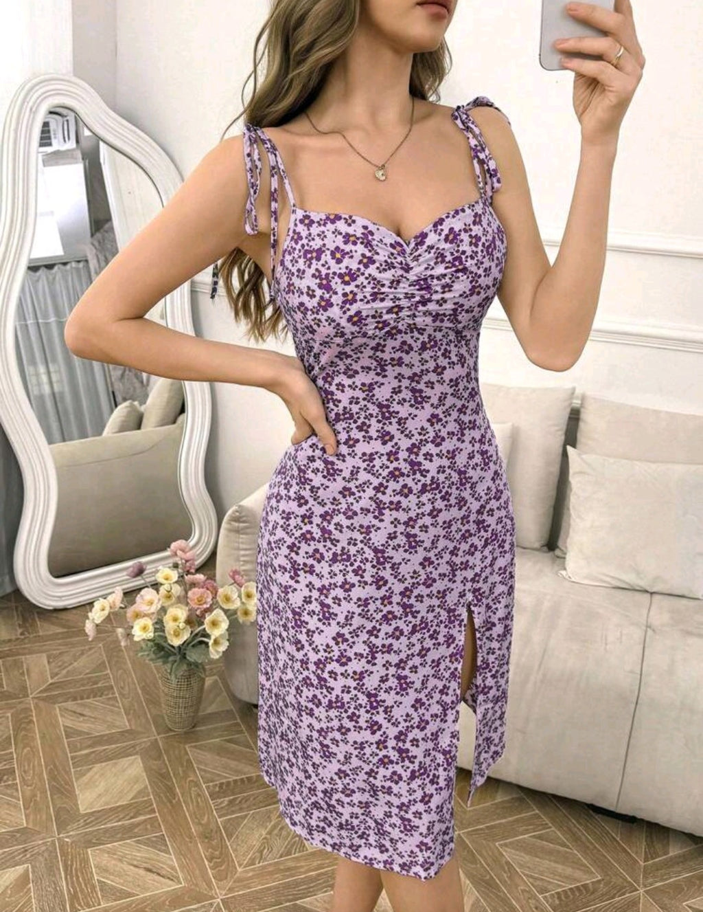💕Vestido Fresco de tirantes ajustables 💕