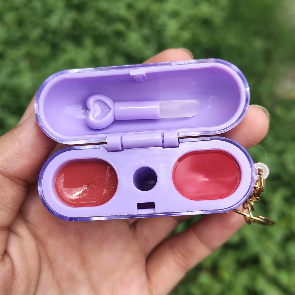 ✨💜2 en 1 Rubor + Labial en forma de audífonos Kuromi💜✨