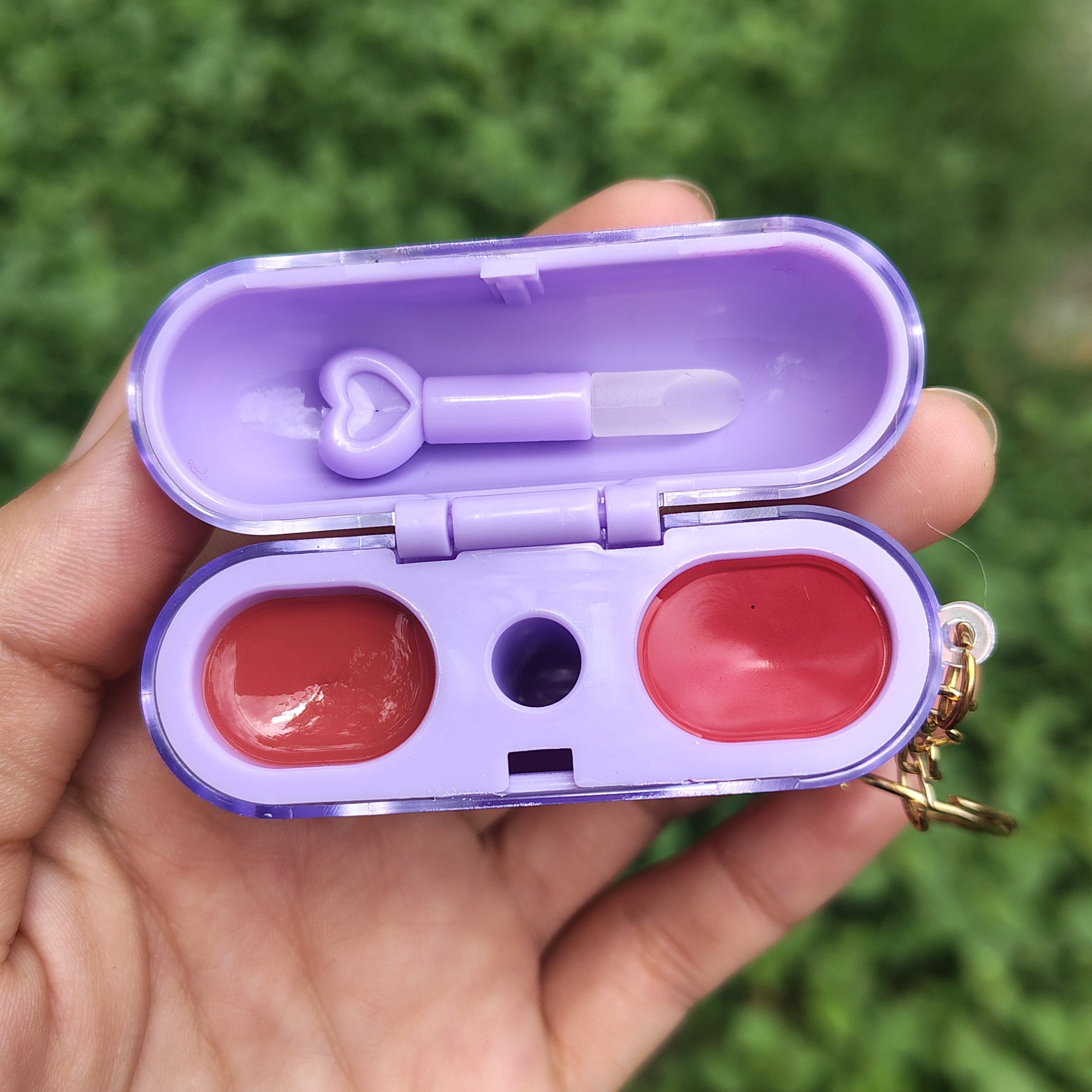 ✨💜2 en 1 Rubor + Labial en forma de audífonos Kuromi💜✨
