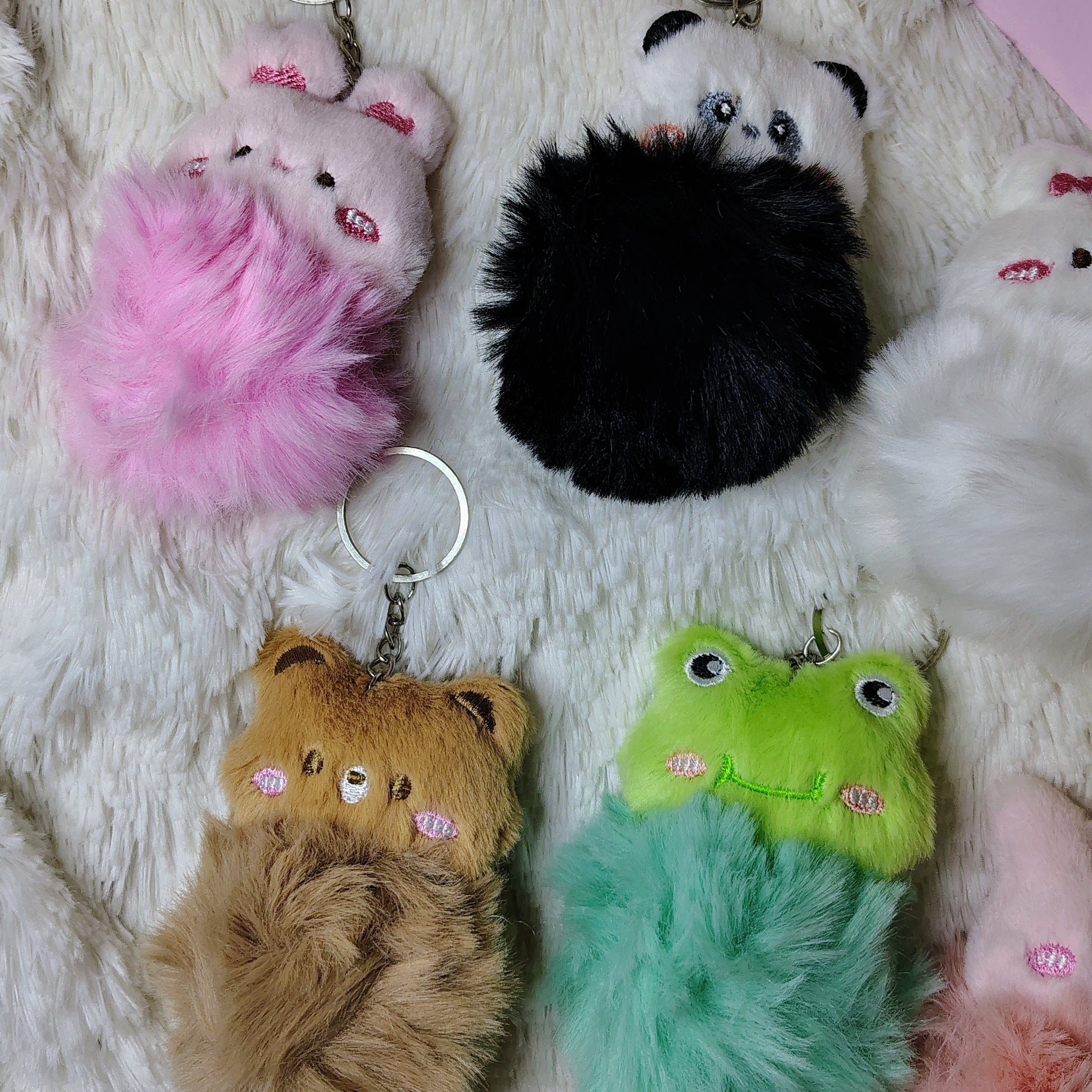 Llavero pompón de animalitos 🩷✨