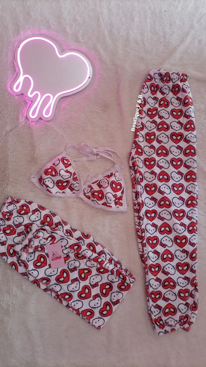 Dúo pijama para pareja, tela polar 🫶🏻✨