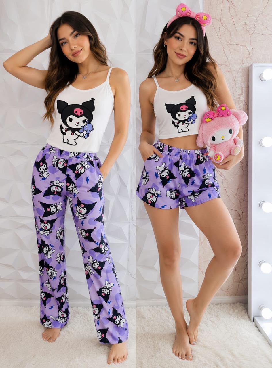 Pijama 3 piezas Unitalla✨