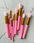 Set de 10 brochas para maquillaje ✨🌷