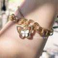Pulsera de cadena doble con dije💕