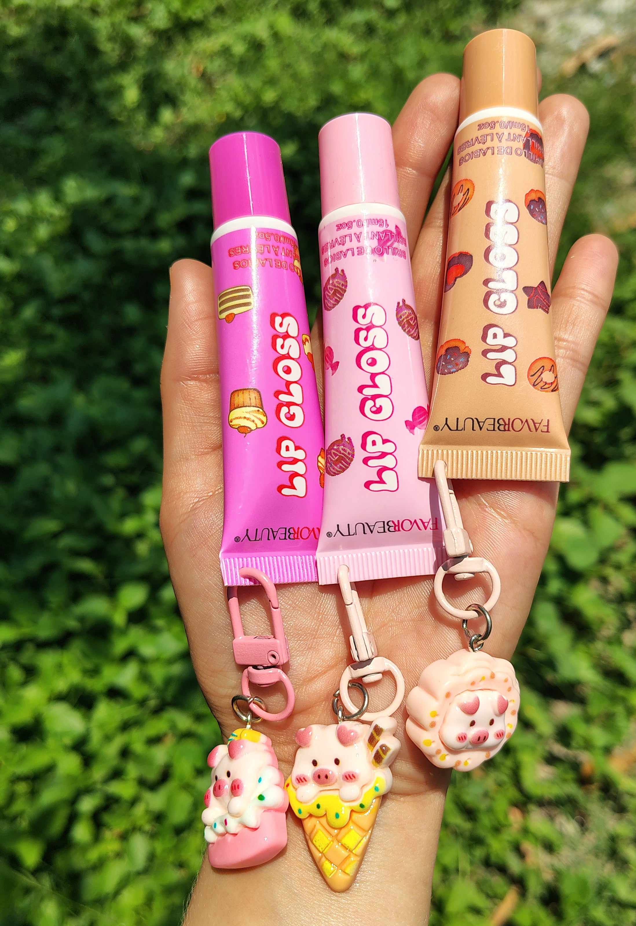 ✨Lip Gloss llavero cerdito✨