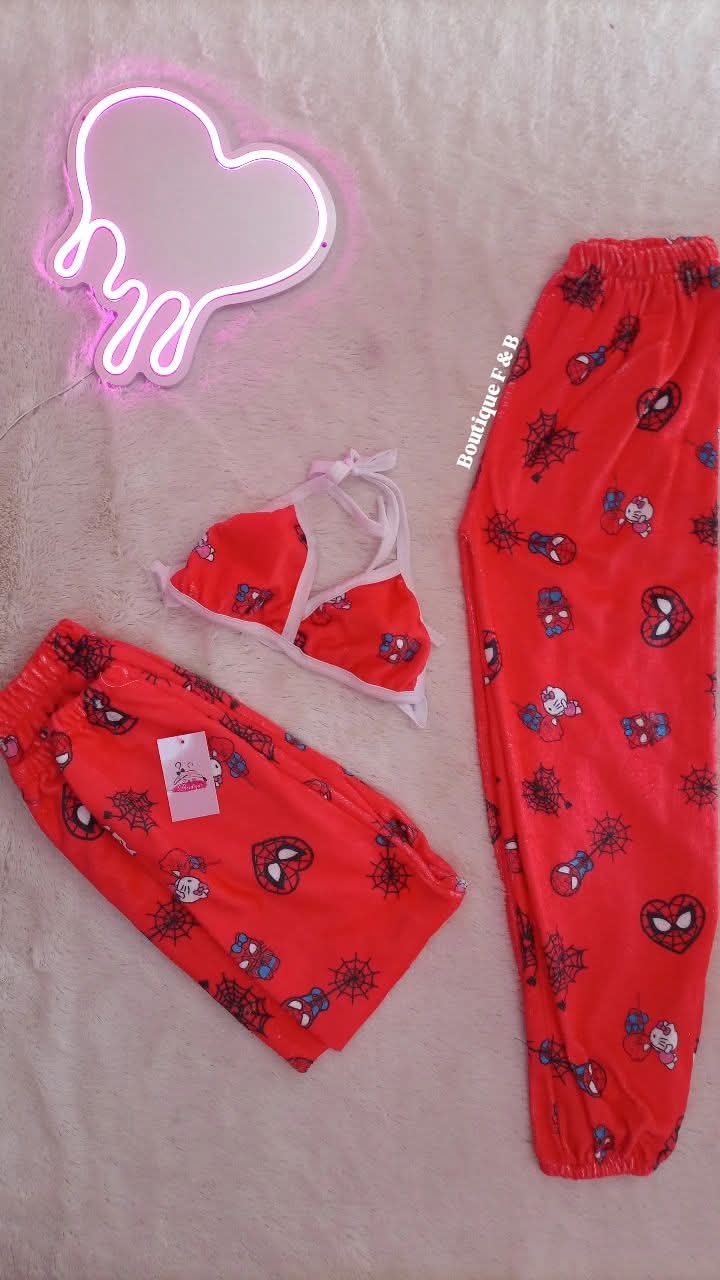 Dúo pijama para pareja, tela polar 🫶🏻✨