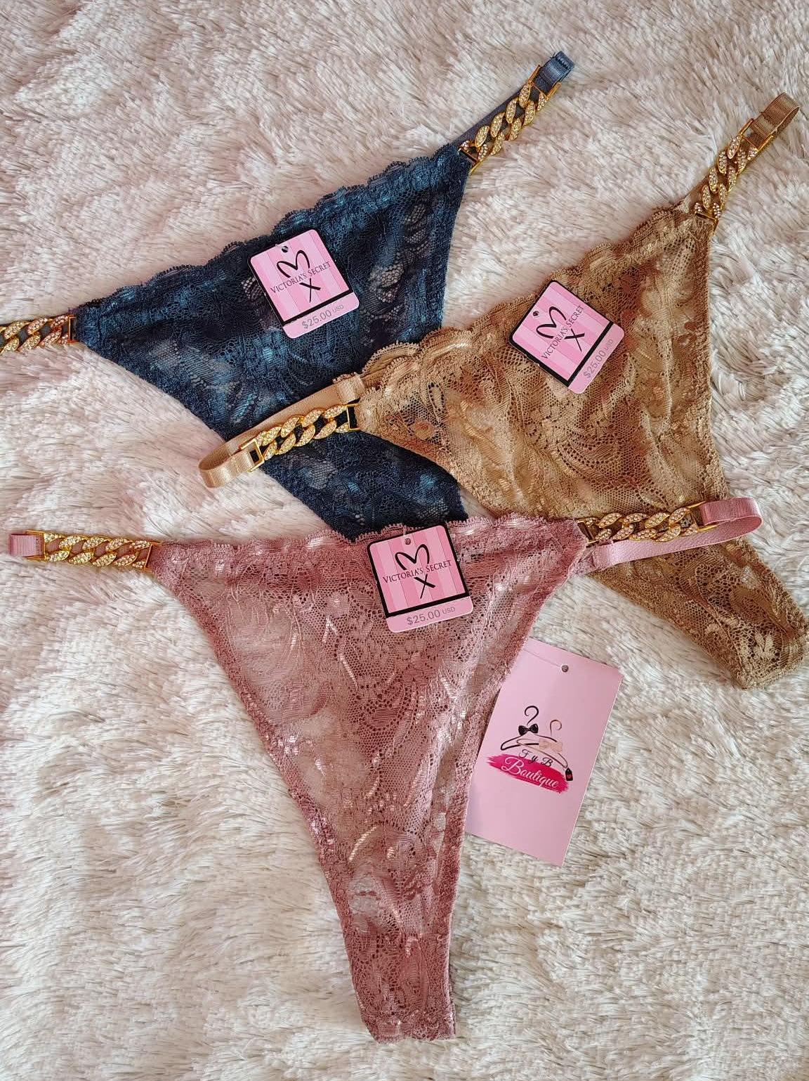 ✨🔥Tanga sexy de encaje con cadena a los lados 🔥✨