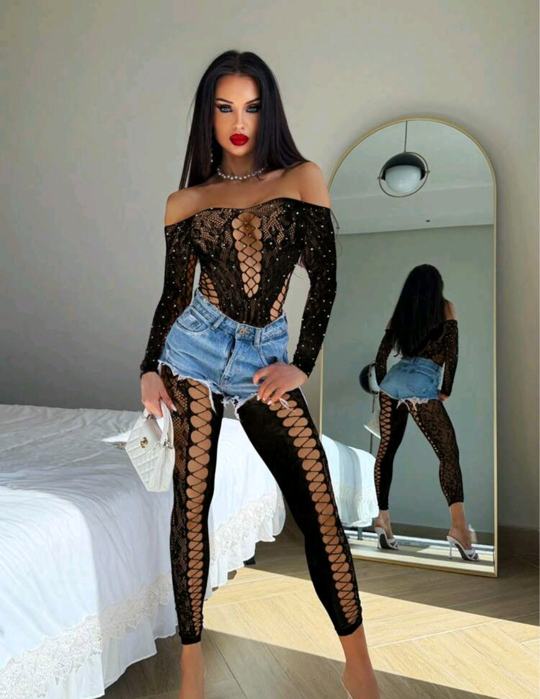 Lencería| Body completo de Malla sexy ✨