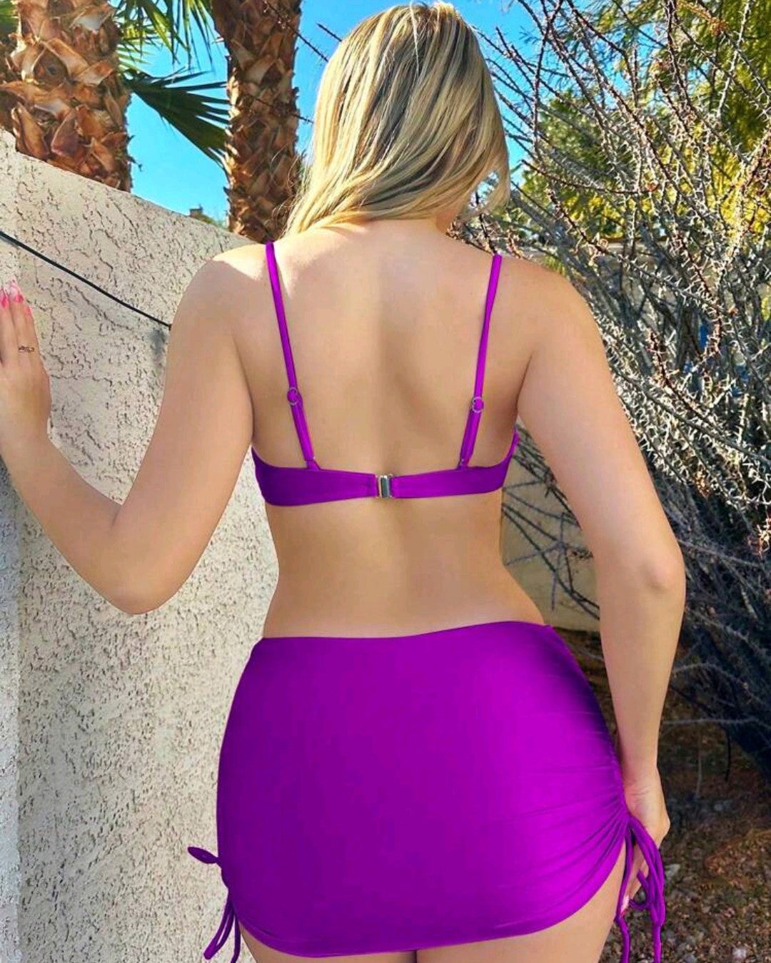 💜Traje de Baño Morado 3 pzas. 💜