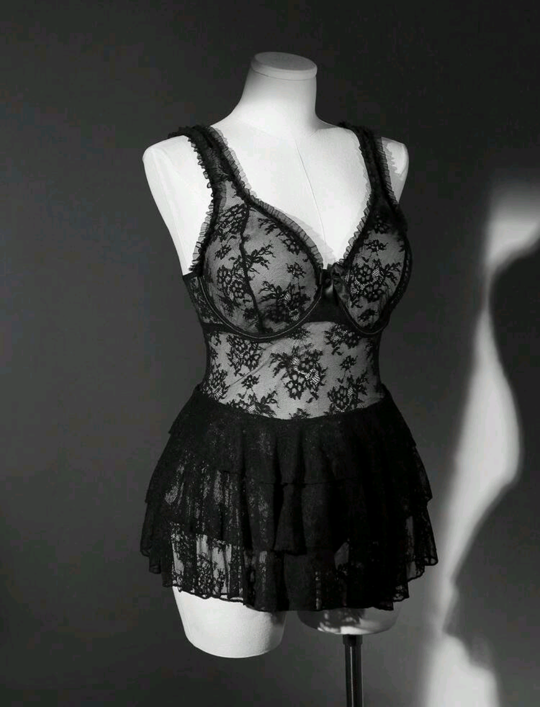 Lencería Curvy| Set Negro✨