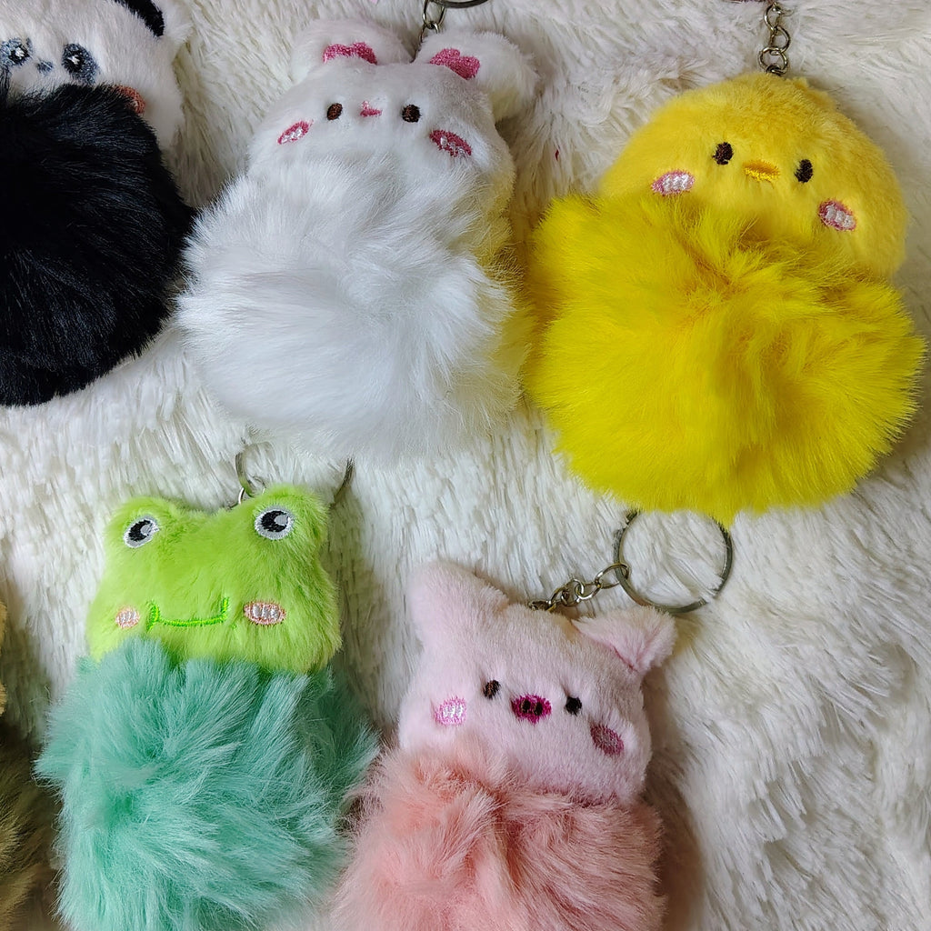 Llavero pompón de animalitos 🩷✨
