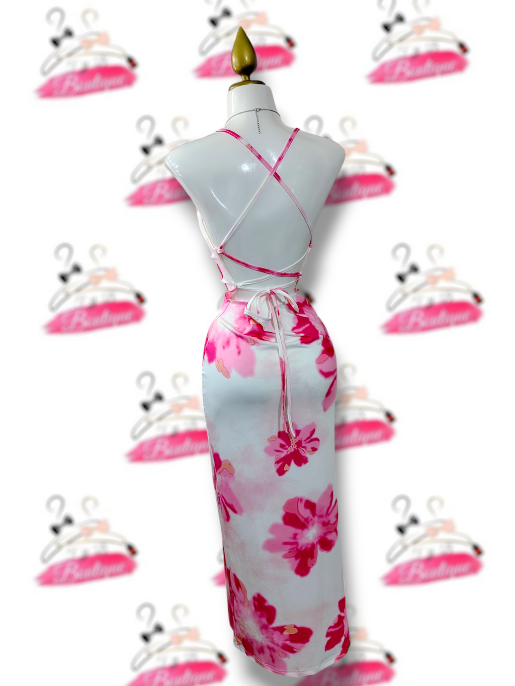 🌸Vestido casual con espalda descubierta🌸🎀