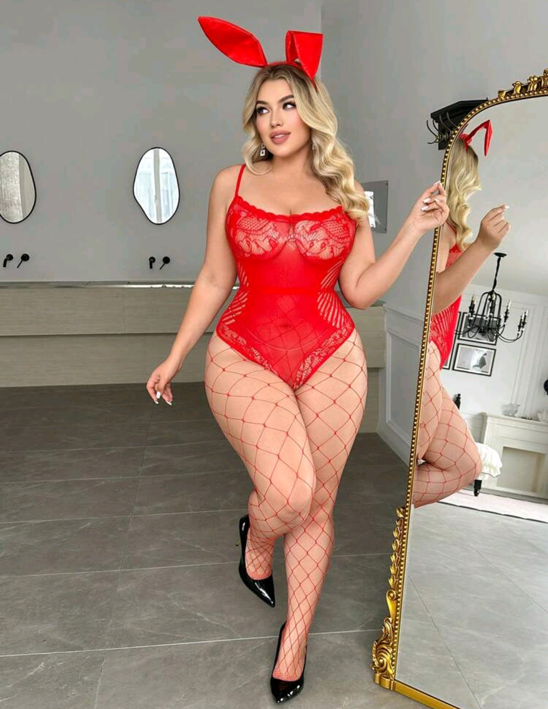 Lencería| Body y medias y red✨🔥
