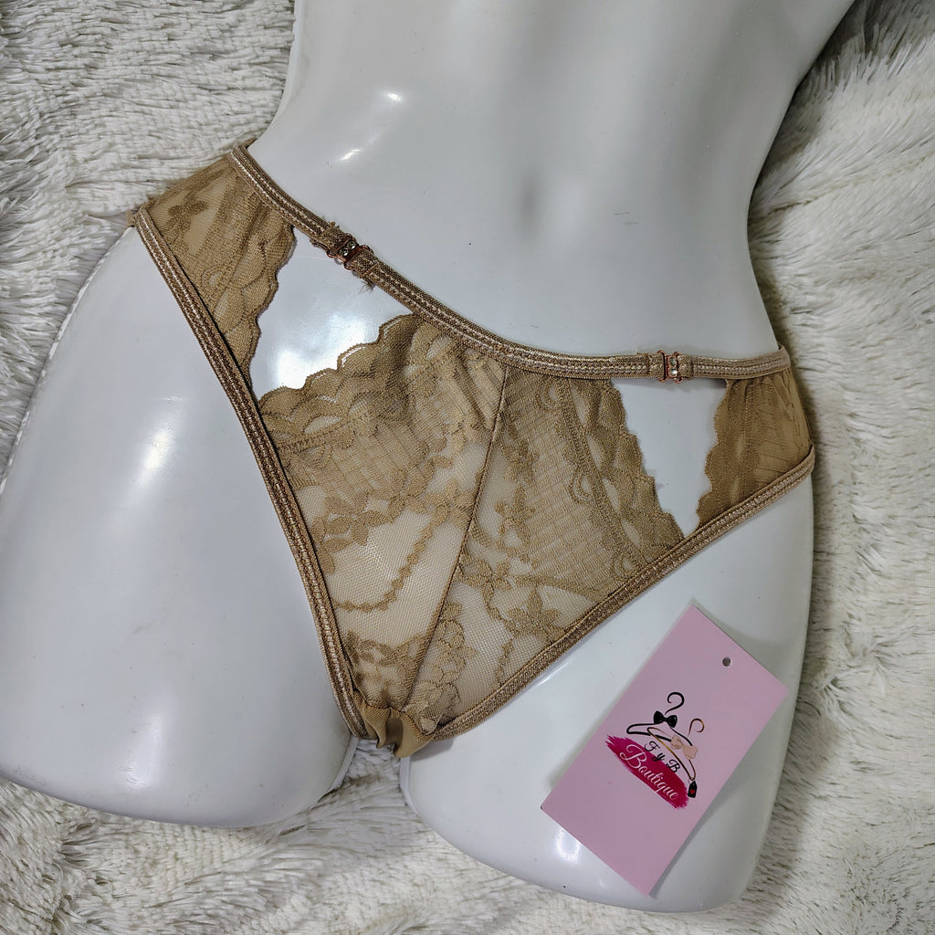 ✨Set de 5 Panties Mesh con encaje ✨