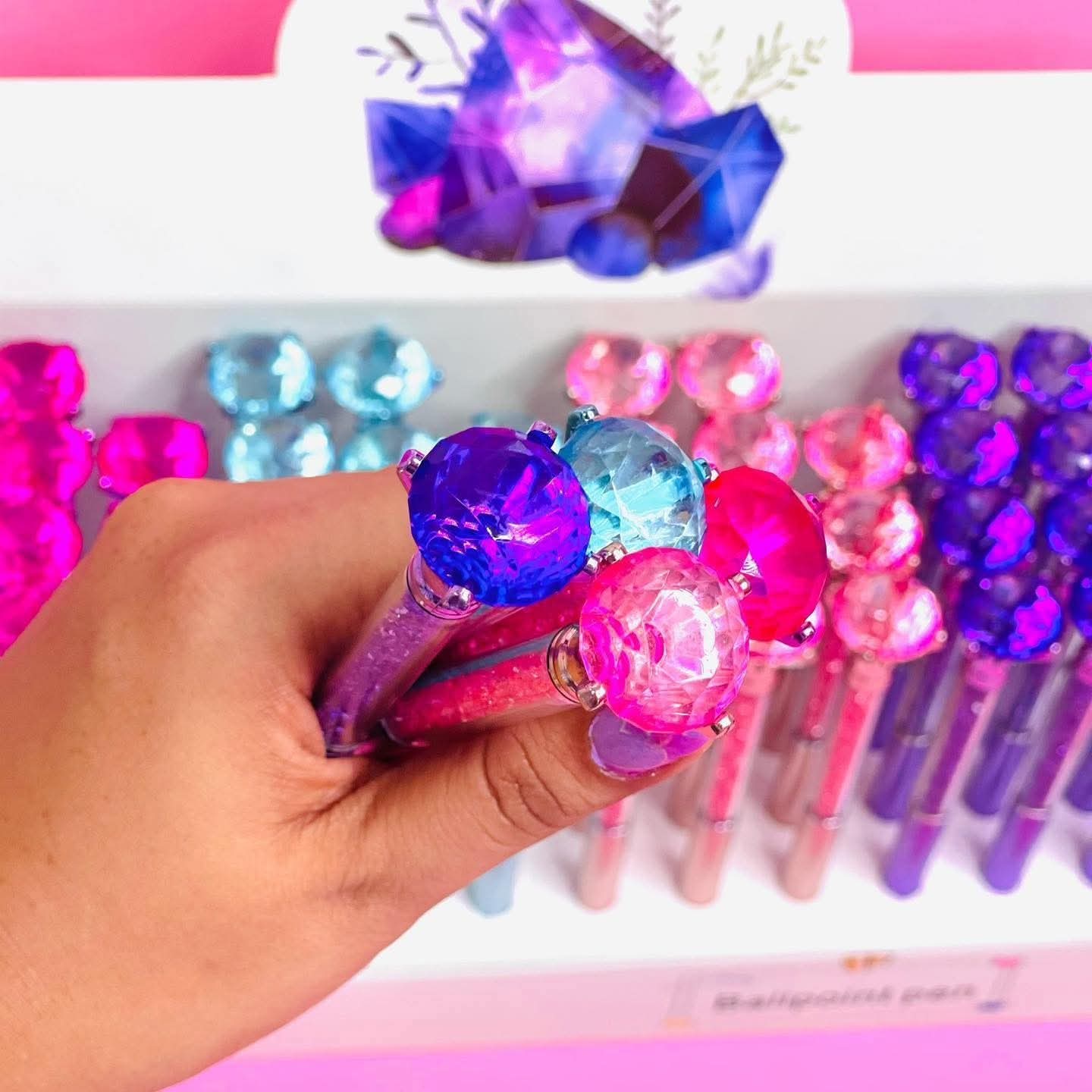 Pluma diamante con cristales ✨💎