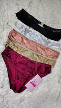 ✨Set de 5 Panties Mesh con encaje ✨